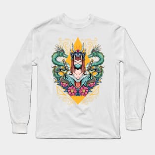 girls, and cute dragons Long Sleeve T-Shirt